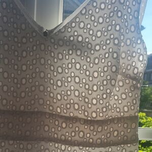 Karl Lagerfeld White Eyelet Midi Dress